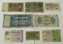 GERMANY COLLECTION BANKNOTES, LOT 15pc EMPIRE #xb 207 - Collections