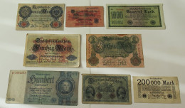 GERMANY COLLECTION BANKNOTES, LOT 15pc EMPIRE #xb 205 - Colecciones