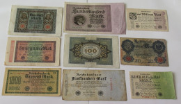 GERMANY COLLECTION BANKNOTES, LOT 15pc EMPIRE #xb 157 - Colecciones