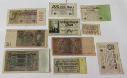 GERMANY COLLECTION BANKNOTES, LOT 15pc EMPIRE #xb 163 - Collections