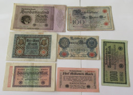 GERMANY COLLECTION BANKNOTES, LOT 15pc EMPIRE #xb 159 - Colecciones