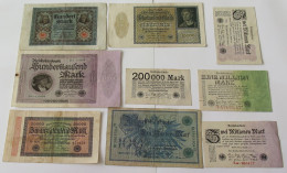 GERMANY COLLECTION BANKNOTES, LOT 15pc EMPIRE #xb 149 - Colecciones