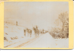 Photographie Au Bromure - Photo De Militaires En Campagne (à Identifier) - Anciennes (Av. 1900)