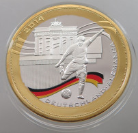 BRAZIL PROOF MEDAL GERMANY 2014 FOOTBALL FIFA 44mm, 36g #sm07 0413 - Brésil