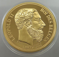 BELGIUM PROOF MEDAL LEOPOLD II. 2006 32g, 44mm #sm07 0031 - Autres & Non Classés