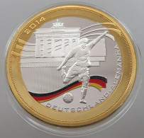 BRAZIL PROOF MEDAL GERMANY 2014 FOOTBALL FIFA 44mm, 36g #sm07 0409 - Brésil