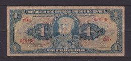 BRASIL - 1954-58 1 Cruzeiro Circulated Banknote - Brésil