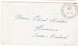 Finlande - Lettre Militaire De 1957 - Oblit Compagnie De Finlande - - Brieven En Documenten