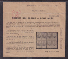 DDEE 873 -- Timbres Pellens Roue Ailée 1915 - Imprimé Commercial De Berlingin Offrant Les 10 C Et 1 Franc (avec Prix) - Documenti & Frammenti