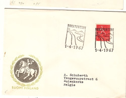 Finlande - Lettre De 1967 - Oblit Rukatunturi - - Briefe U. Dokumente