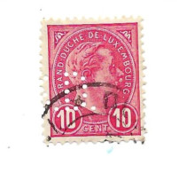 Perforé (perfin)  "CD " Sur Grand Duc Adolphe. - Used Stamps