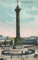 FRANCE - Paris - Place De La Bastille Et Colonne De Juillet - Colorisé - Carte Postale Ancienne - Markten, Pleinen