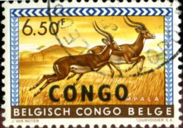Pays : 131,2 (Congo)  Yvert Et Tellier  N° :  409 A (o) Surcharge Noire - Gebraucht