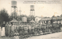 St Trojan , Ile D'oléron * Sanatorium , Installation Des Bassins Pour L'eau Déservant L'établissement & Groupe D'enfants - Ile D'Oléron