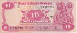 BILLETE DE NICARAGUA DE 10 CORDOBAS DEL AÑO 1979 CALIDAD EBC (XF) (BANK NOTE) - Nicaragua
