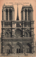 FRANCE - Paris - Notre-Dame - Façade - Carte Postale Ancienne - Notre Dame De Paris