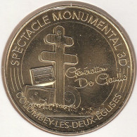 MONNAIE DE PARIS 2016 - 52 COLOMBEY-LES-DEUX-EGLISES Spectacle Monumantal 3D- Colombey-les-deux-Eglises - 2016