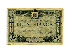 2 Francs Chambre De Commerce Angoulème - Bons & Nécessité