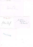 JEUX OLYMPIQUES - AUTOGRAPHES DE MEDAILLES OLYMPIQUES - CONCURRENTS DE TCHECOSLOVAQUIE - - Authographs