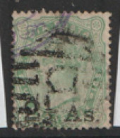 India 1902 SG 102 Overprinted 2 As Fine Used - 1858-79 Compagnia Delle Indie E Regno Della Regina