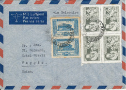 Argentina Air Mail Cover Sent To Switzerland 15-10-1947 With A Letter Inside (the Cover Is A Little Damaged At The Top - Posta Aerea