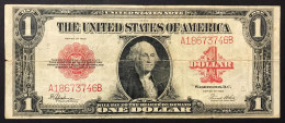 Usa U.s.a. Stati Uniti LARGE 1923 $1 DOLLAR BILL RED SEAL UNITED STATES LEGAL TENDER NOTE  LOTTO.309 - Silver Certificates - Títulos Plata (1878-1923)