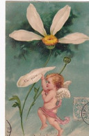 Delcampe - ANGE UN PEU    CARTE EN RELIEF - Engel