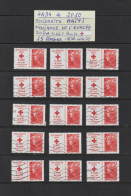 4434 De 2010 - 15 Timbres Marianne Oblitérés - SOLIDARITÉ HAÏTI Avec Surtaxe De 0,44€ Pour La Croix-Rouge - 2 Scannes - 2008-2013 Marianne Van Beaujard