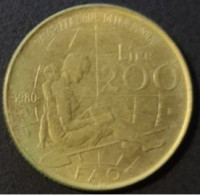 ITALIA   1980 LIRE 200 - 200 Liras