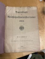 Amtsblatt Des Reichspostministerium 1924 - Damaged But Complete - Andere & Zonder Classificatie