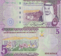 Saudi-Arabien Pick-Nr: 38b Bankfrisch 2017 5 Riyals - Saudi Arabia