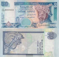 Sri Lanka Pick-number: 110f Uncirculated 2006 50 Rupees - Sri Lanka