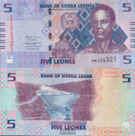 Sierra Leone Pick-number: W36 (2022) Uncirculated 2022 5 Leones - Sierra Leone