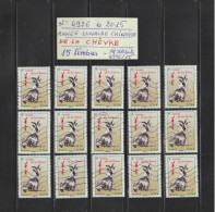 4926 De 2015 - 15 Timbres Oblitérés - Année Lunaire Chinoise DE LA CHÈVRE - 2 Scannes - Chinese New Year