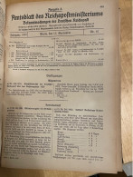 Amtsblatt Des Reichspostministerium 1929 - Damaged But Complete - Andere & Zonder Classificatie
