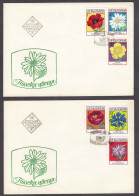 Bulgaria 1973 - Wild Flowers, Mi-Nr. 2234/39, 2 FDC - FDC