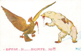 WW1 Guerre 14/18 War * CPA Illustrateur Satirique * Ours Et Aigle * Bear Russie Eagle * Bipede Si ... Bicipite No !!! - Guerre 1914-18