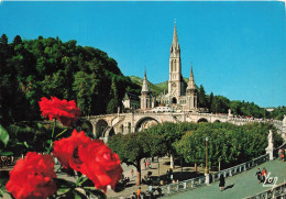 FRANCE - Lourdes - La Basilique - Colorisé - Carte Postale Récente - Lourdes