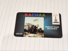 GAMBIA-(GM-PRE-KAC-0001Aa)-National Youth Monument-(1)-(D20.00)-(181-6865-281)-used Card+1card Prepiad Free - Gambie