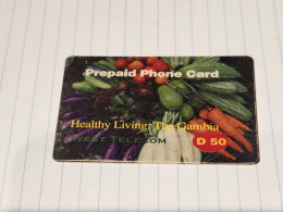 GAMBIA-( GM-PRE-WTL-0003A)-Healthy Living The Gambia-(2)-(D50.00)-(6613971249)-(119353)-used Card+1card Prepiad Free - Gambia