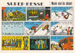 SUPER-BESSE Week-end Du Skieur CP Vintage Dessinée Gil Spano ; Ref 1406 ; CP 09 - Sports D'hiver