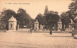 BELGIQUE - Liége - Entrée Du Jardin D'Aclimatation - Carte Postale Ancienne - Liège