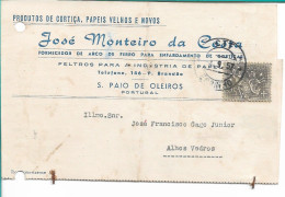 Portugal , 1957 , JOSÉ MONTEIRO DA COSTA , S. Paio De Oleiros , Espinho Postmark , Commercial Postcard - Portogallo
