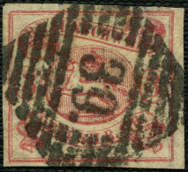 BRAUNSCHWEIG 12Aa O, 1862, 3 Sgr. Rosa, Zentrischer Schwarzer Nummernstempel 39 (SEESEN), Feinst, Gepr. Lange Mi. 280,- - Braunschweig