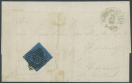 BRAUNSCHWEIG 15A BRIEF, 1865, 2 Sgr. Blau, Prachtstück Mit Nummernstempel 28 Auf Brief Aus KÖNIGSLUTTER - Brunswick