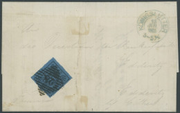 BRAUNSCHWEIG 15A BRIEF, 1865, 2 Sgr. Blau, Prachtstück Mit Nummernstempel 28 Auf Brief Aus KÖNIGSLUTTER - Braunschweig