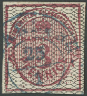 HANNOVER 8a O, 1856, 3 Pf. Dunkelrötlichkarmin, Schwarz Genetzt, Pracht, Mi. 320.- - Hanover