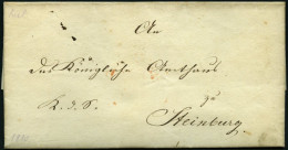 SCHLESWIG-HOLSTEIN 1810, K.D.S. Aus Kiel An Das Königliche Amtshaus Zu Steinburg, Pracht - Vorphilatelie