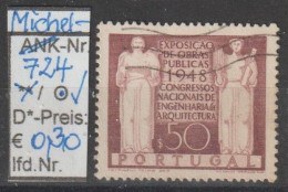 1948 - PORTUGAL -  SM "Ausstellung "Öffentl. Arbeiten" 0,50 E Rotlila - O Gestempelt - S.Scan  (port 724o) - Oblitérés