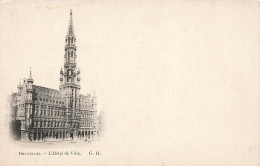 BELGIQUE - Bruxelles - L'Hôtel De Ville - G.H - Carte Postale Ancienne - Monuments